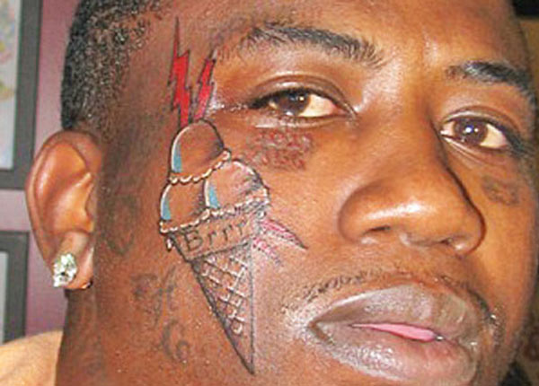 The Gucci Mane Released From Prison A Clone????? What About Missing Ice  Cream Cone Tattoo? -